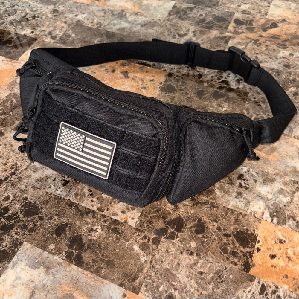 Black Tactical Waist Bag